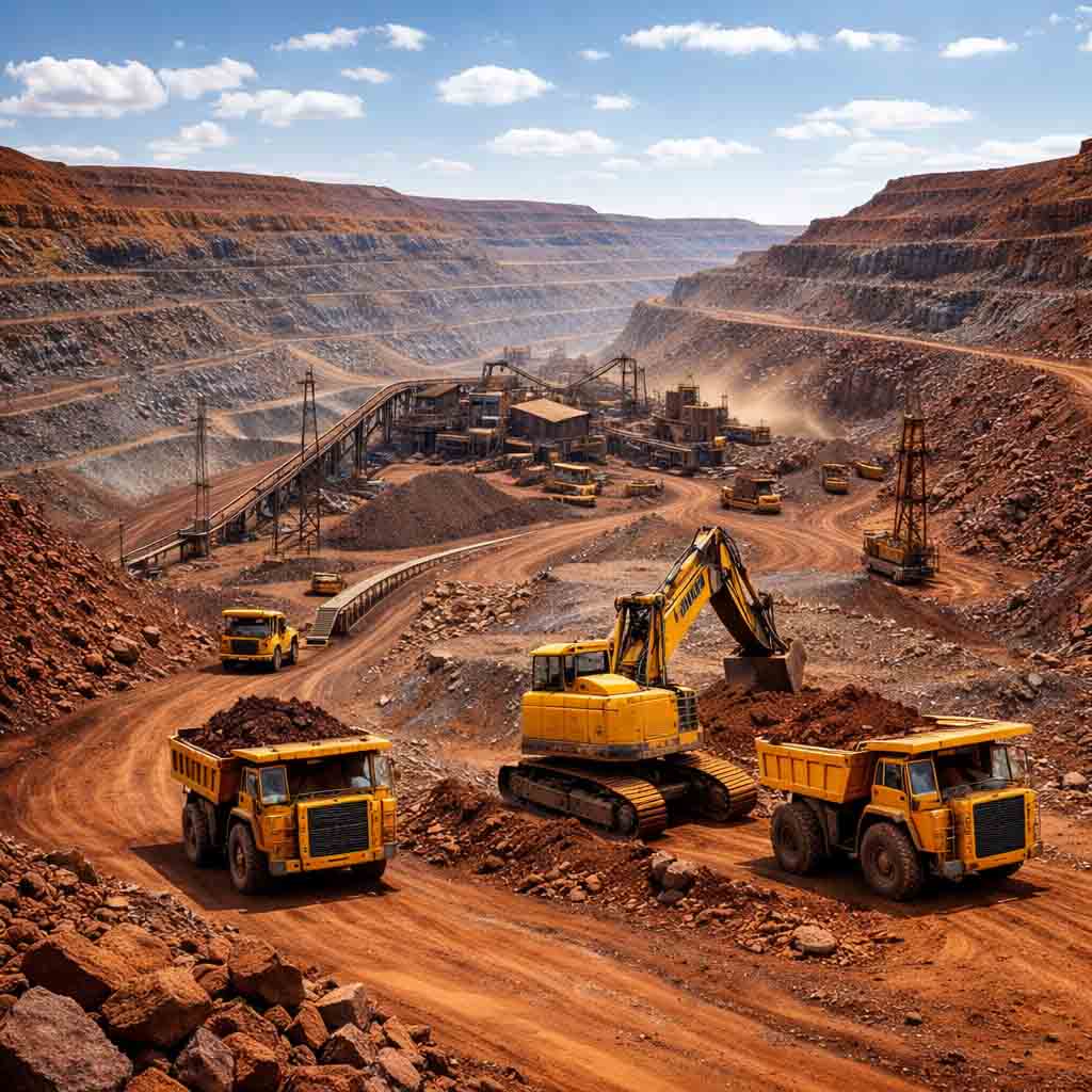 معدن سنگ آهن کوه دم